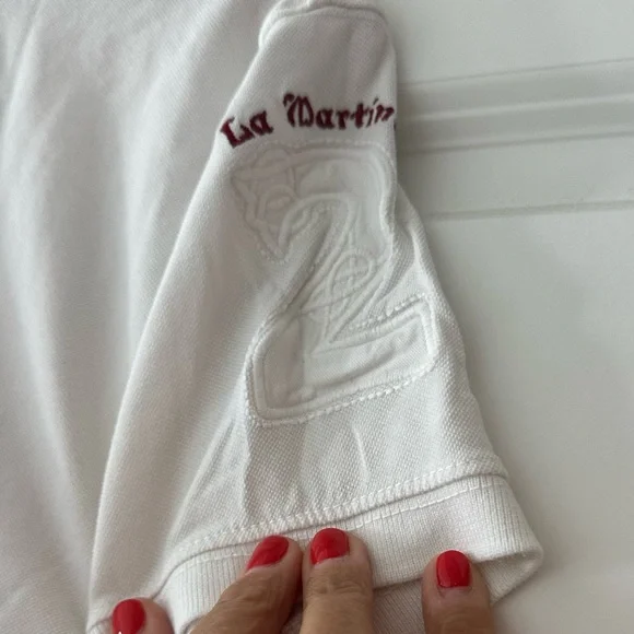 La Martina Women’s Logo White Polo Shirt - Picture 5 of 11